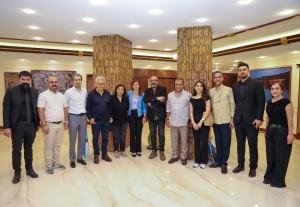 Eşbaşkan Bucak, sanatçıları ağırladı