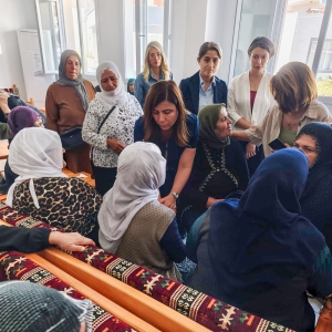 Eşbaşkan Bucak, Çermik’te yaşamını yitiren 4 yurttaşın taziyesine katıldı