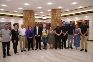 Eşbaşkan Hatun, sanatçıları ağırladı