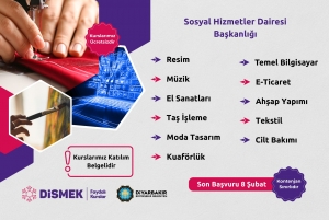 Li D&Icirc;SMEK&ecirc; ji bo kurs&ecirc;n p&icirc;şey&icirc; &ucirc; huner&icirc; serl&ecirc;danan dest p&ecirc; kir