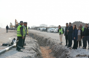 Eşbaşkanlar, ağaç dikimi ve yol çalışmalarını yerinde inceledi