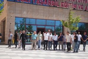 Eş Başkan Hatun&#039;dan kaza geçiren personele ziyaret