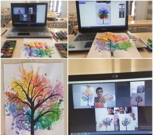 Bilgi Evi öğrencileri tam kapanmada çevrimiçi etkinliklerle eğleniyorlar