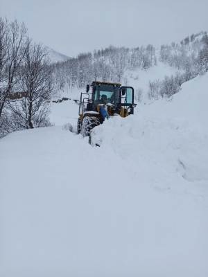 DBB kırsalda kar mücadelesine devam ediyor