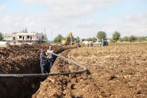 Kocaköy’de 40 yıllık içme suyu hattı yenilendi