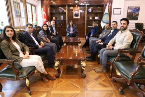 Dernek başkanlarından Büyükşehir Belediyesine ziyaret