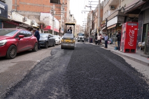 Olumsuz hava koşullarından kaynaklı tahrip olan yollar onarılıyor