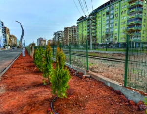 Tren Yolu Etrafı Panel Çitlerle Çevrilme İşi