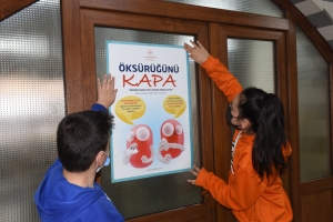 Öğrenciler veremle savaşa dikkat çekti