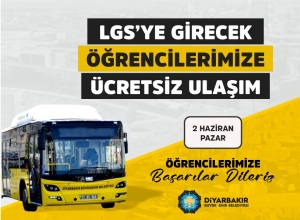 LGS’ye girecek öğrenciler için ulaşım ücretsiz
