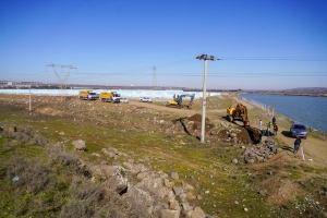 Çadır kentte içme suyu ve altyapı çalışmaları başladı