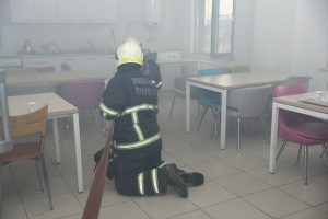 Diyarbakır İtfaiyesinden yangın eğitimi ve tatbikatı